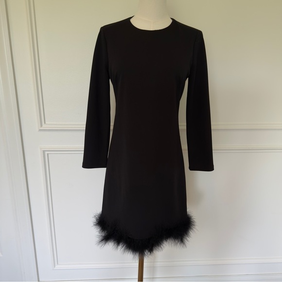 Maggy London Women's Feather Hem Party Dress Size 2 - Picture 4 of 10